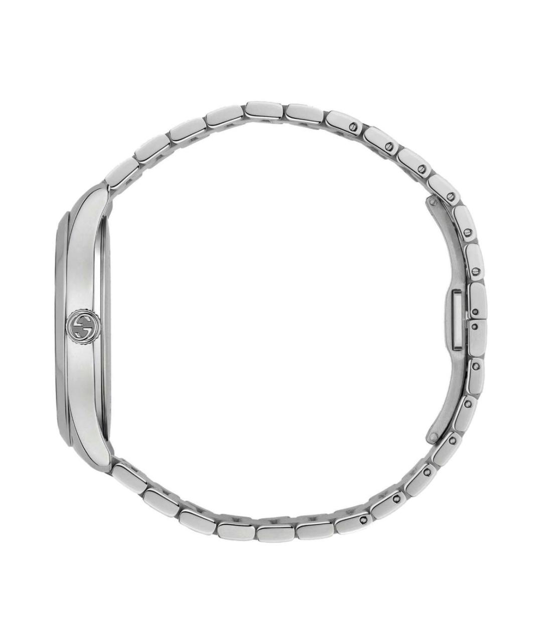 GUCCI Серебряные стальные часы, фото 3