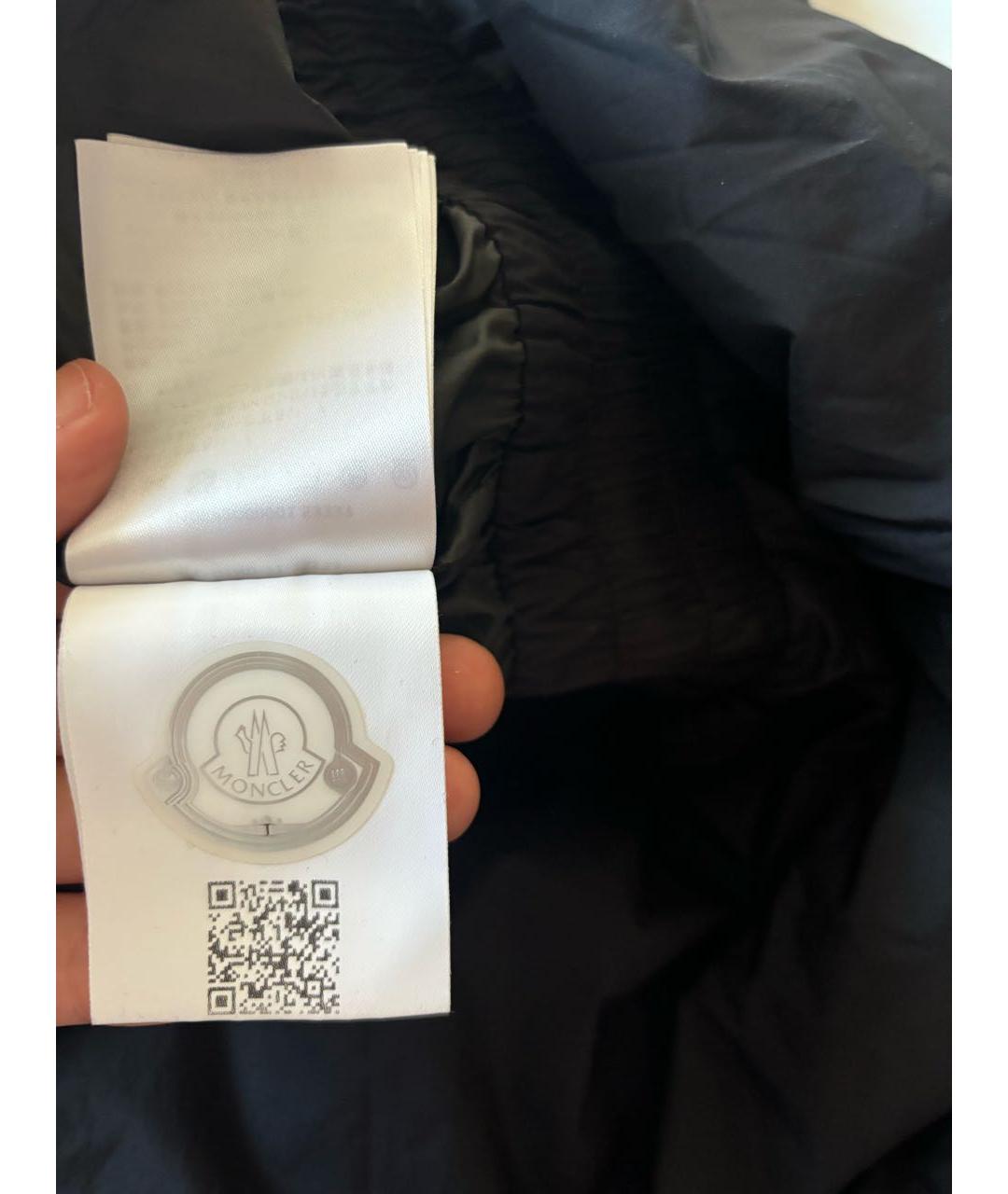 MONCLER Черное полиамидовое повседневное платье, фото 3