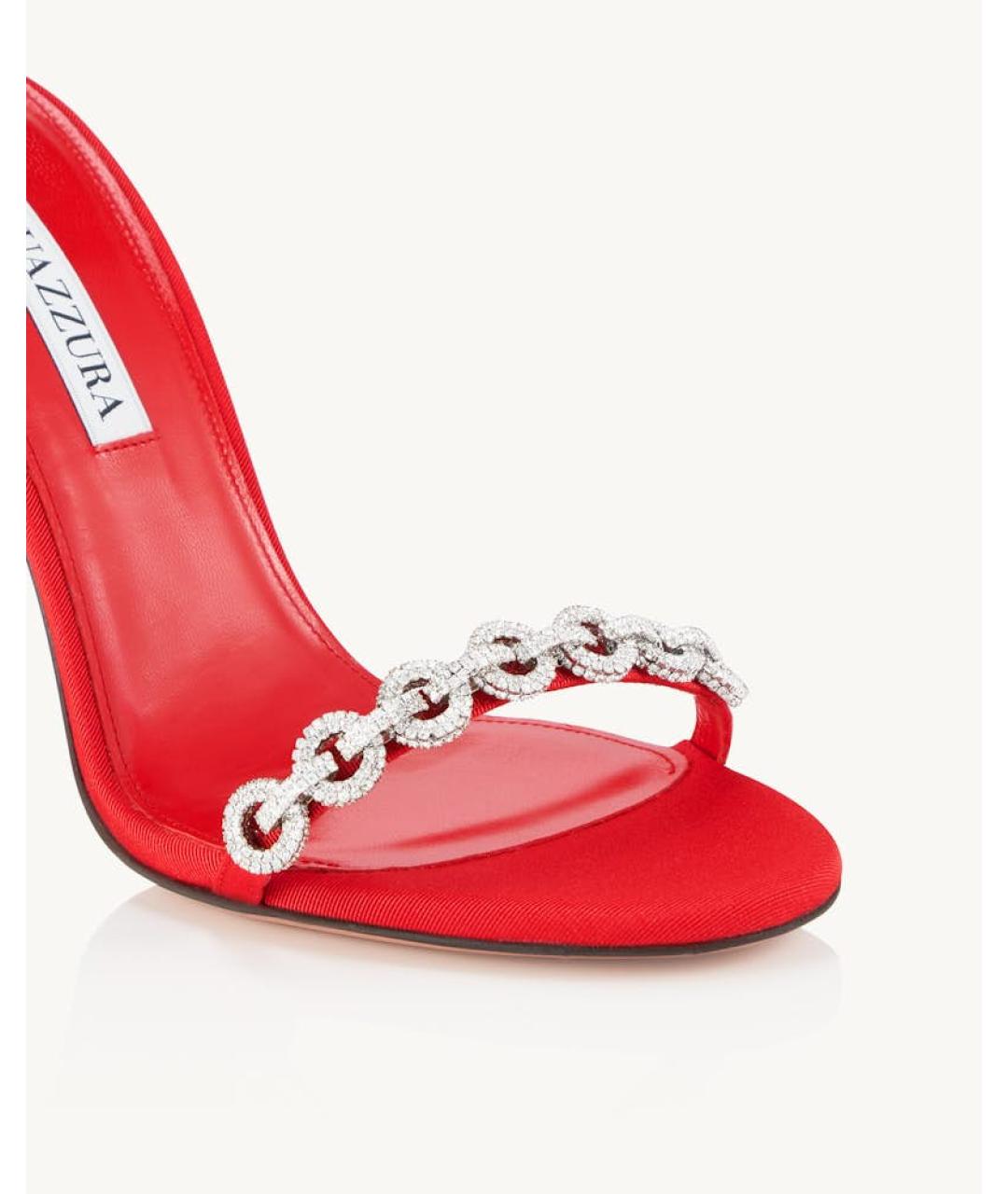 AQUAZZURA Красные босоножки, фото 5