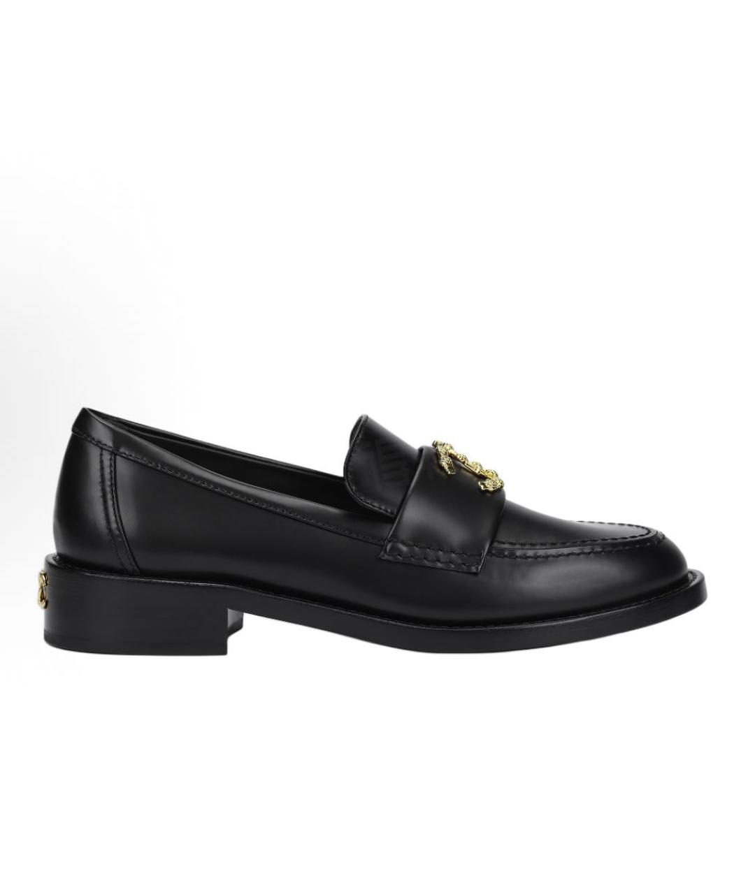 CHANEL Черные кожаные лоферы, фото 1