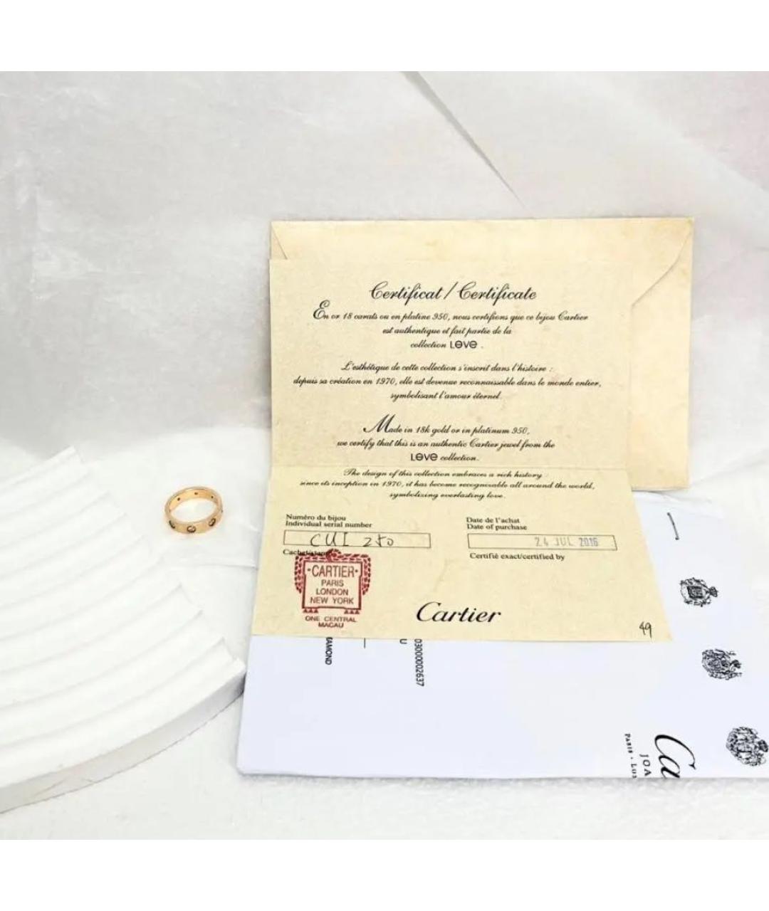 CARTIER Золотое кольцо из розового золота, фото 2