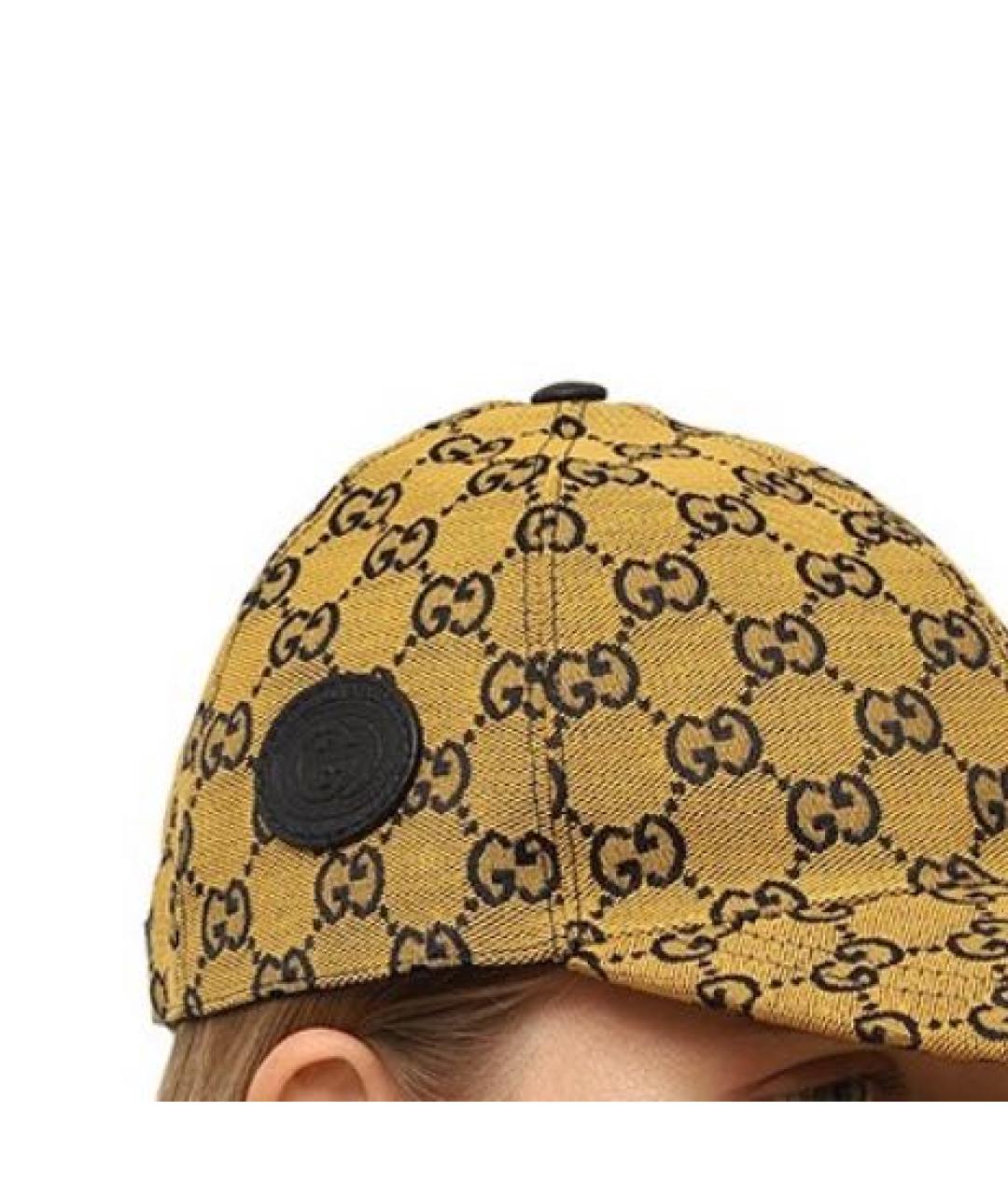 GUCCI Бежевая хлопковая кепка/бейсболка, фото 2