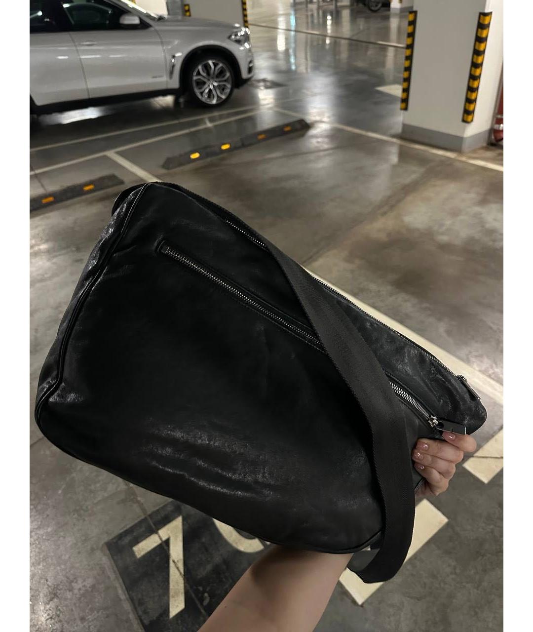 BURBERRY Черная кожаная сумка на плечо, фото 4