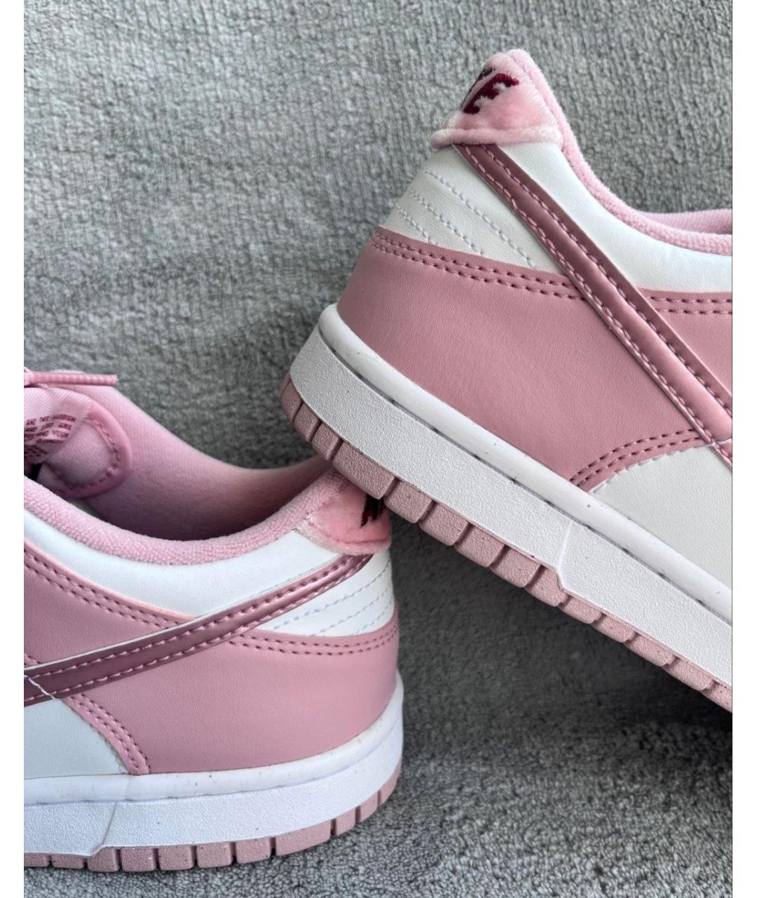 NIKE Розовые кожаные кроссовки, фото 4