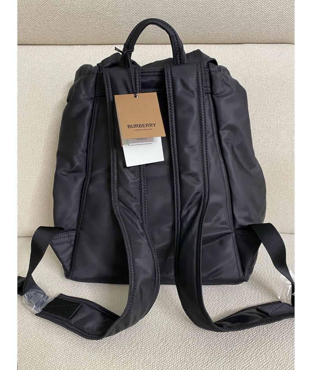 BURBERRY Черный синтетический рюкзак, фото 3
