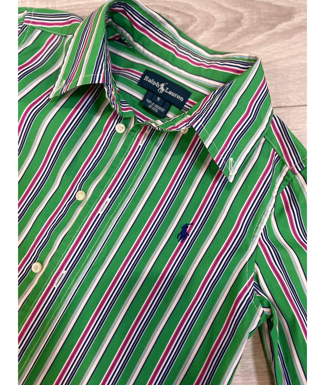 RALPH LAUREN KIDS Зеленая хлопковая детская рубашка, фото 3