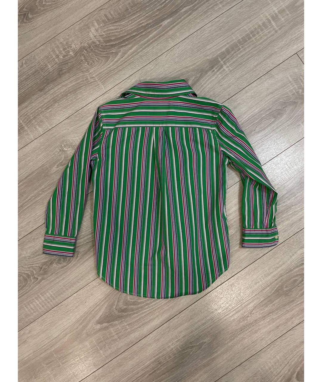 RALPH LAUREN KIDS Зеленая хлопковая детская рубашка, фото 4