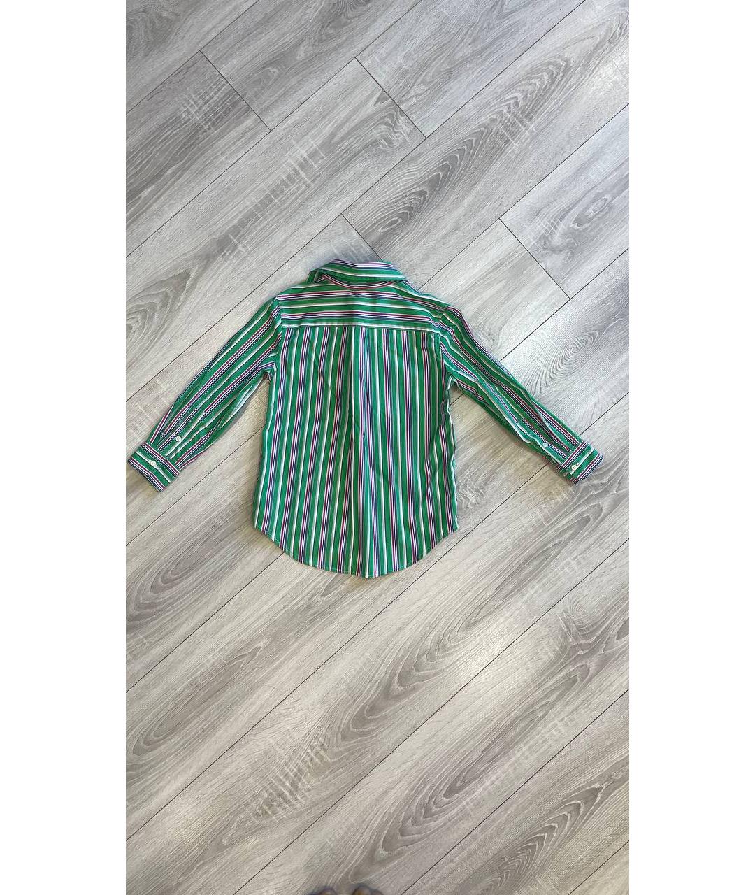 RALPH LAUREN KIDS Зеленая хлопковая детская рубашка, фото 5