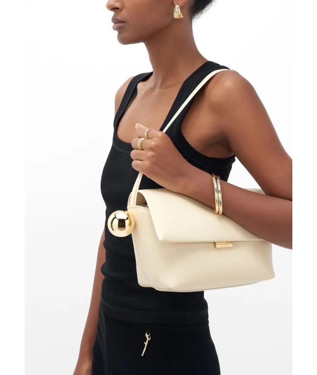 JACQUEMUS Бежевая сумка через плечо, фото 6