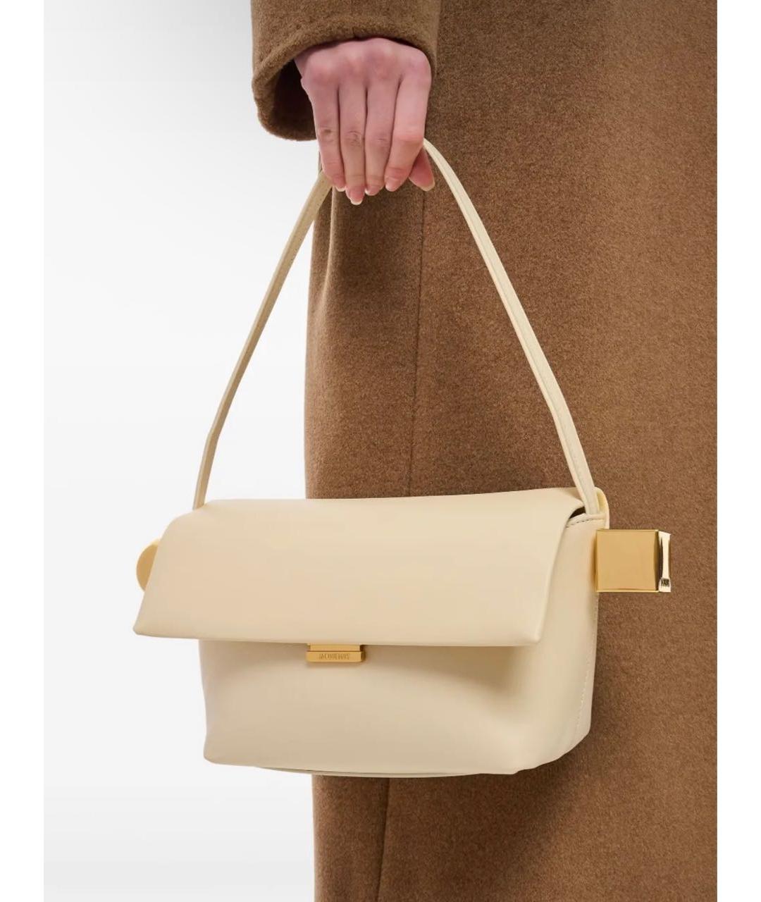 JACQUEMUS Бежевая сумка через плечо, фото 7