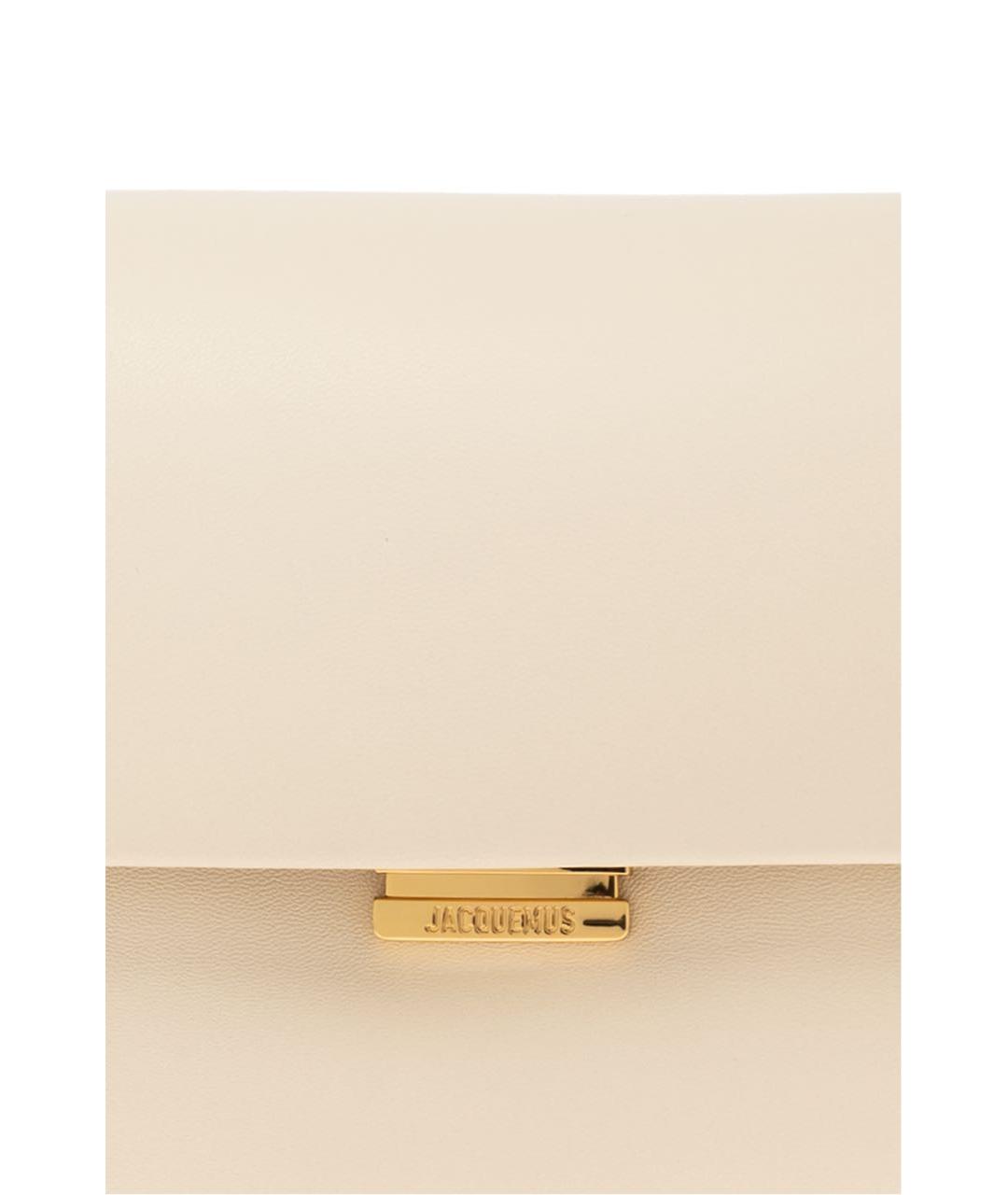 JACQUEMUS Бежевая сумка через плечо, фото 4