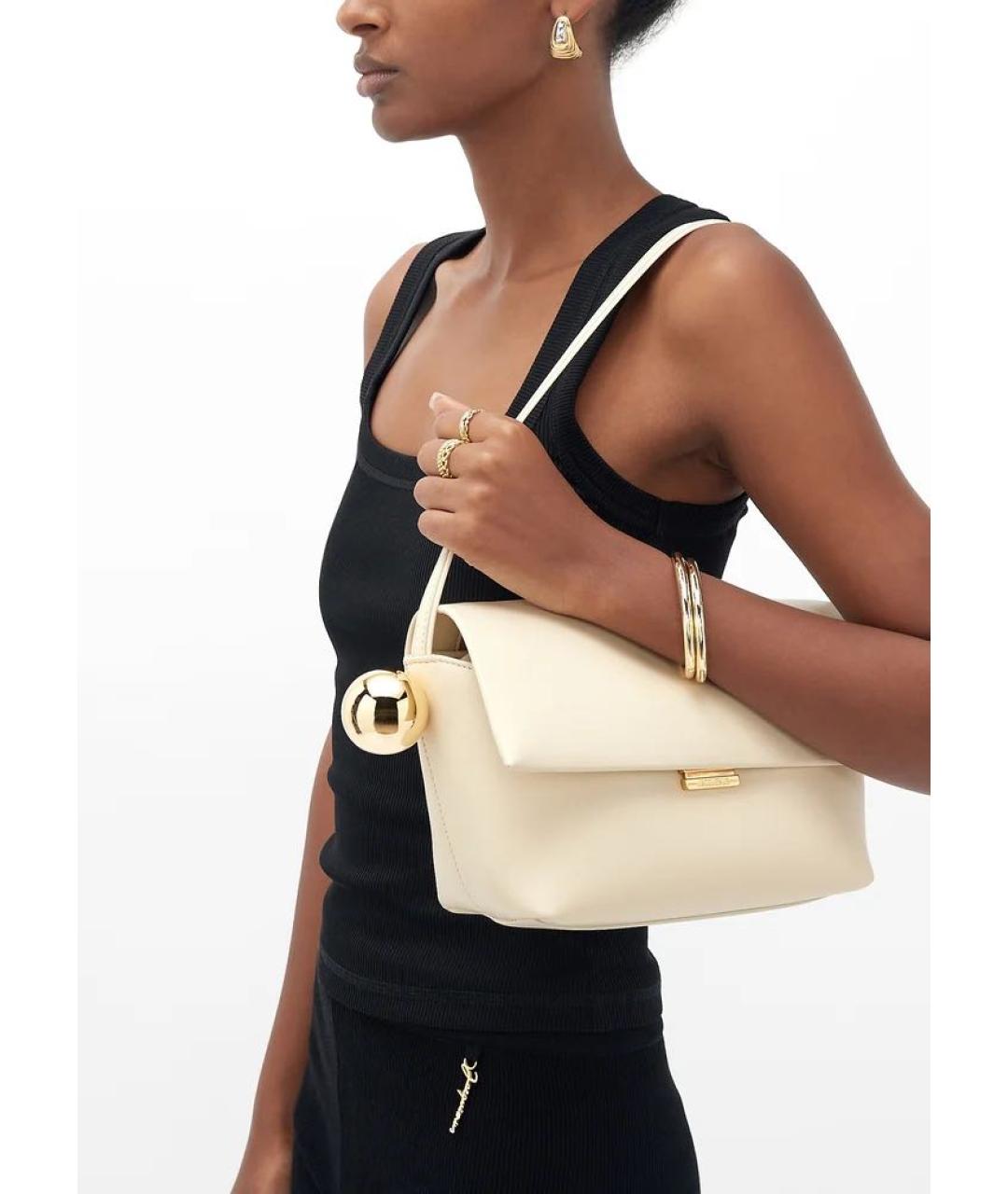 JACQUEMUS Бежевая сумка через плечо, фото 8