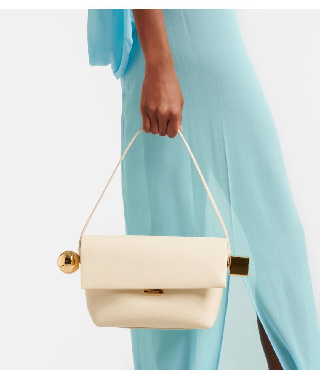 JACQUEMUS Бежевая сумка через плечо, фото 5