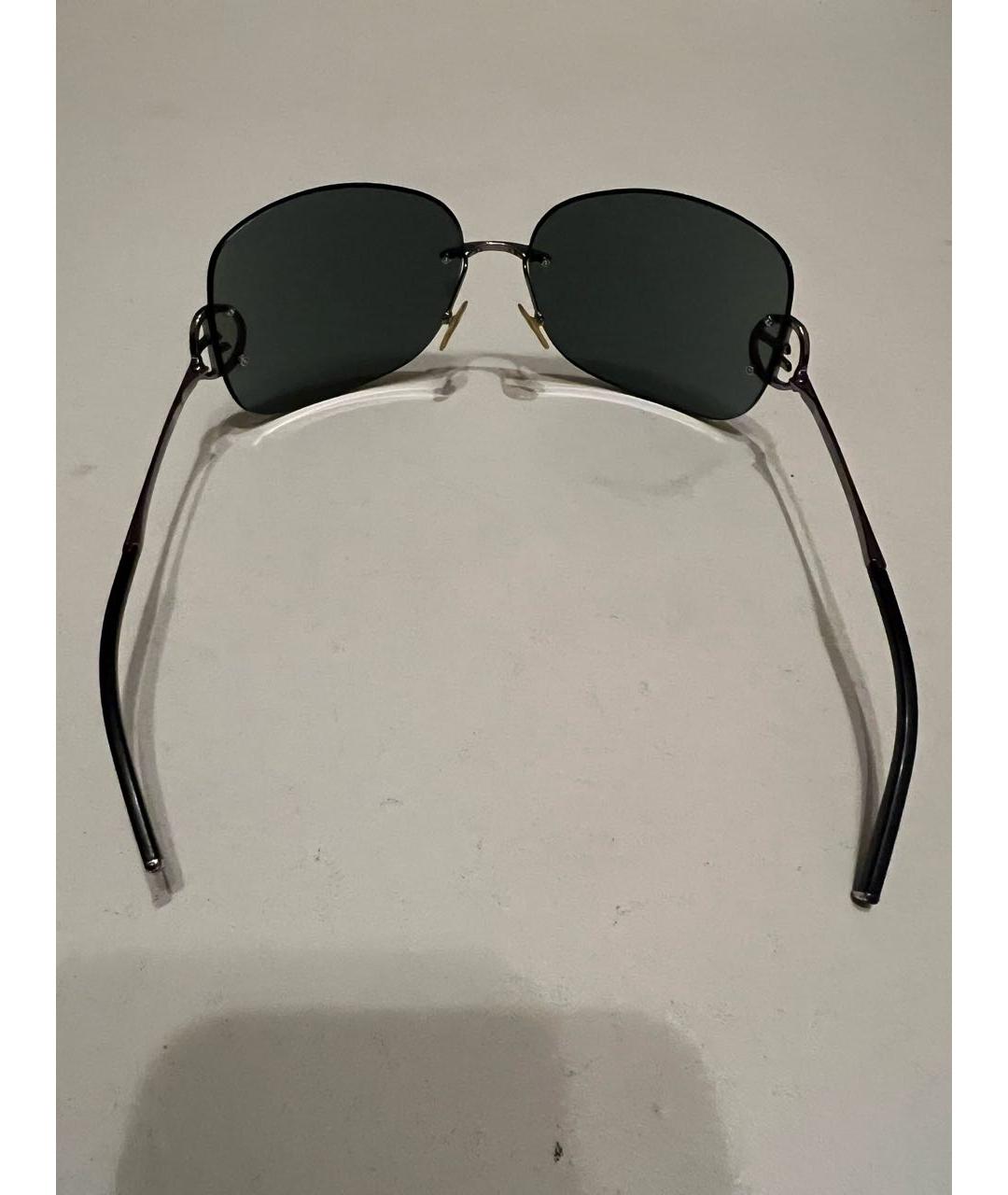 GIORGIO ARMANI Синие металлические солнцезащитные очки, фото 3