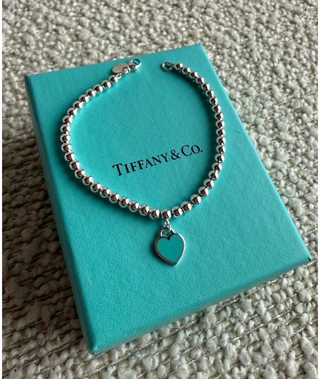 TIFFANY&CO Бирюзовый серебряный браслет, фото 3