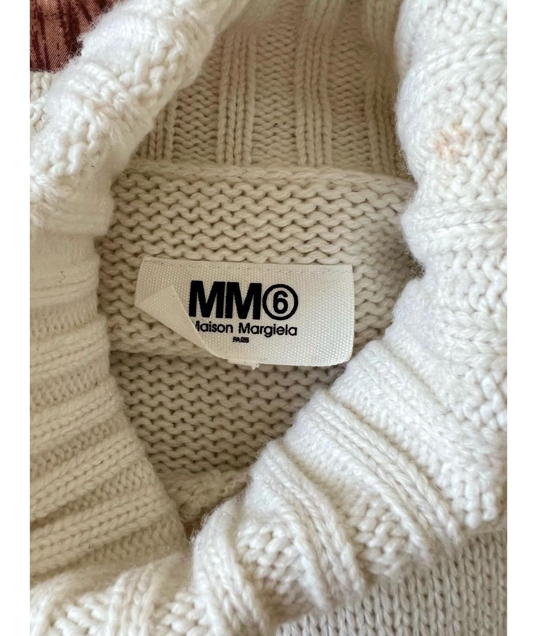 MM6 MAISON MARGIELA Белый шерстяной джемпер / свитер, фото 7