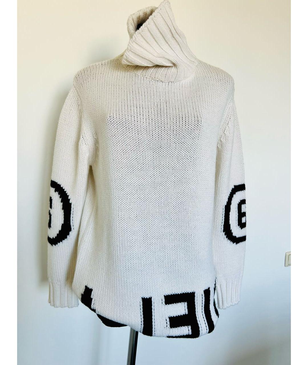 MM6 MAISON MARGIELA Белый шерстяной джемпер / свитер, фото 2