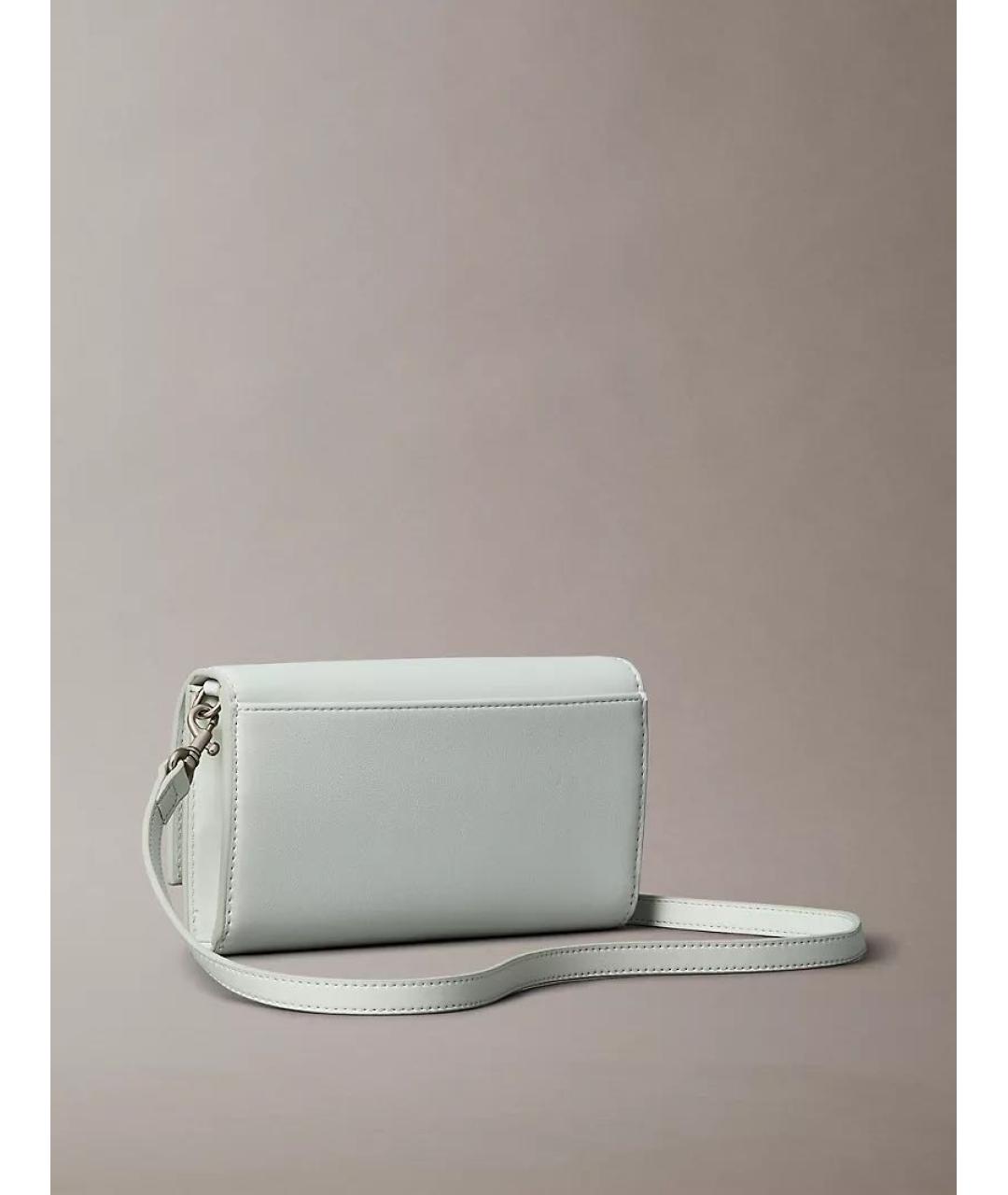CALVIN KLEIN Голубая сумка через плечо из искусственной кожи, фото 2