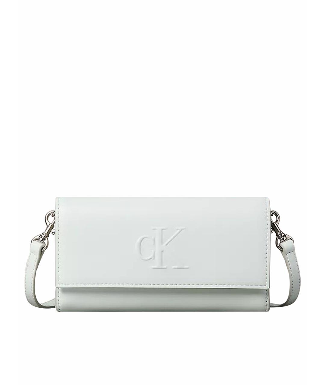 CALVIN KLEIN Голубая сумка через плечо из искусственной кожи, фото 1
