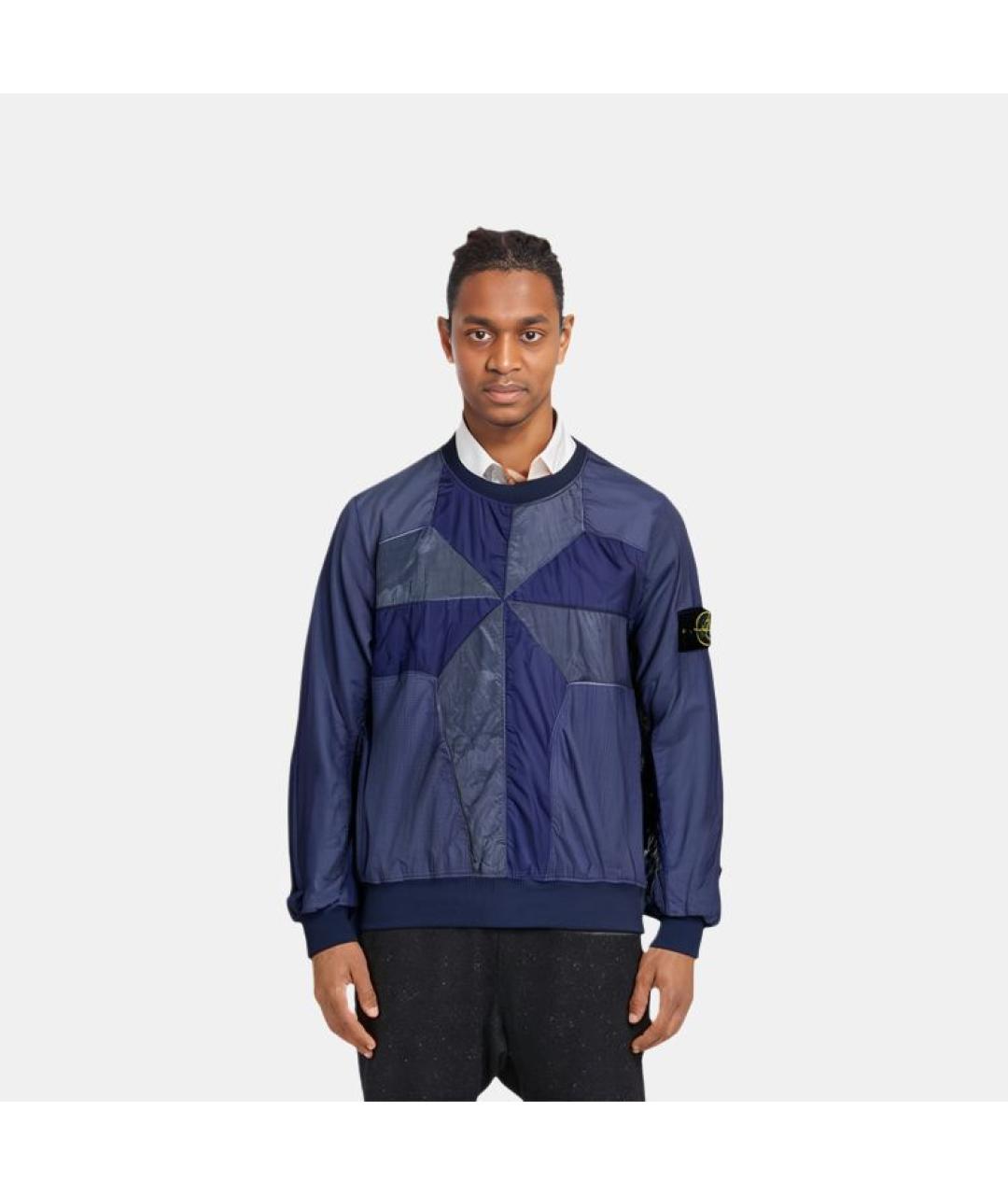 STONE ISLAND Синий джемпер / свитер, фото 2