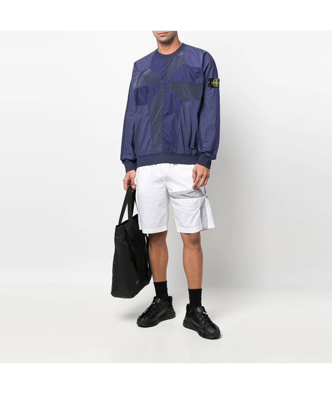 STONE ISLAND Синий джемпер / свитер, фото 3