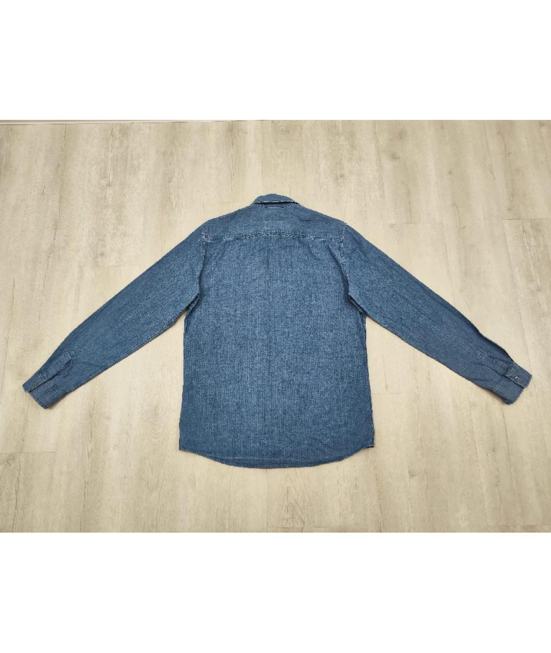 A.P.C. Синяя хлопковая кэжуал рубашка, фото 2