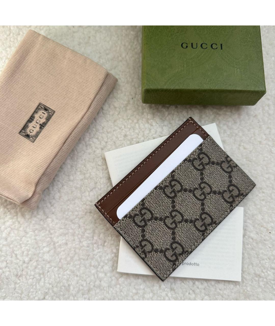GUCCI Коричневый кардхолдер, фото 7