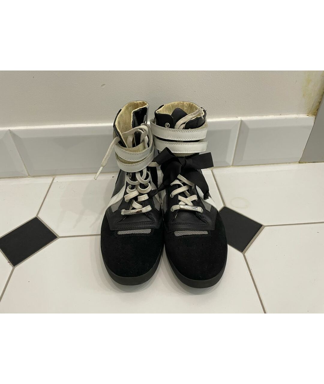 CHRISTIAN DIOR PRE-OWNED Черные кожаные кроссовки, фото 2