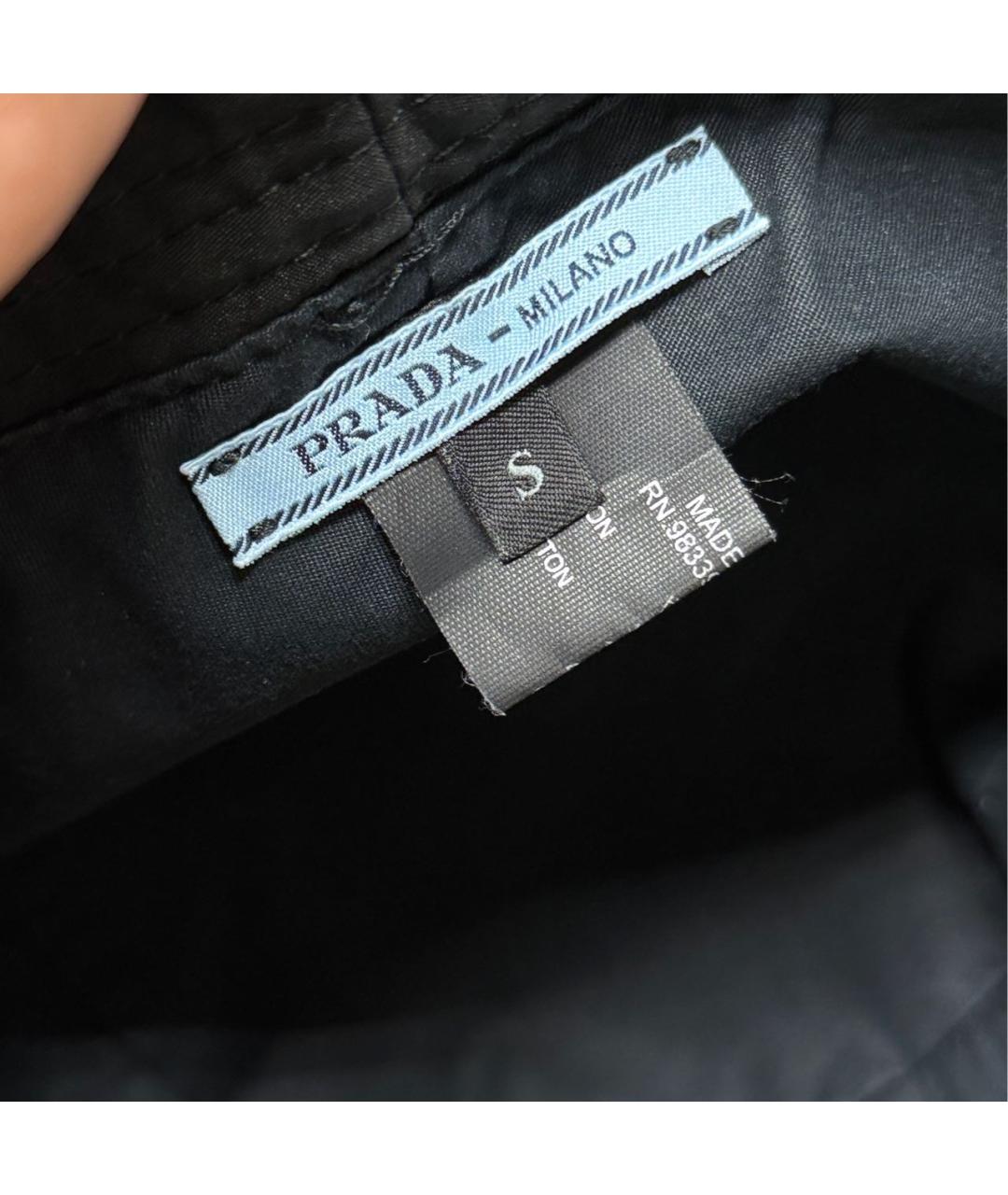 PRADA Черная синтетическая панама, фото 5