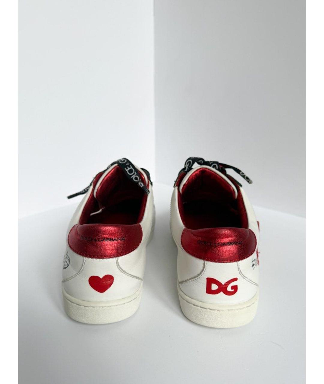 DOLCE&GABBANA Кожаные кеды, фото 4