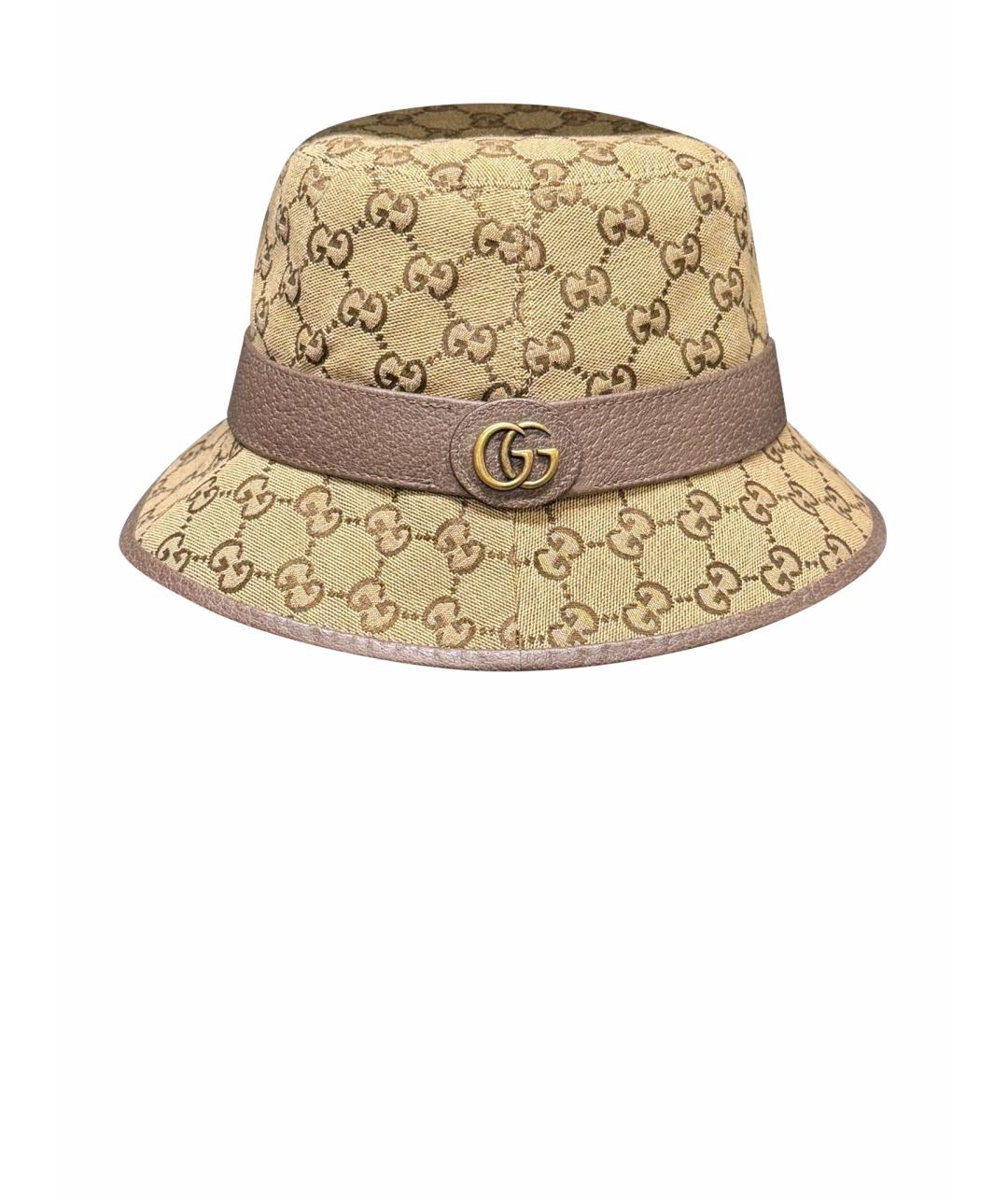 GUCCI Бежевая шляпа, фото 1