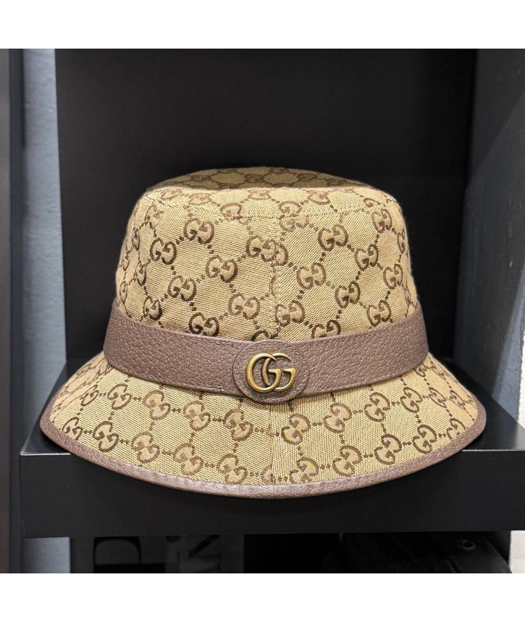 GUCCI Бежевая шляпа, фото 9