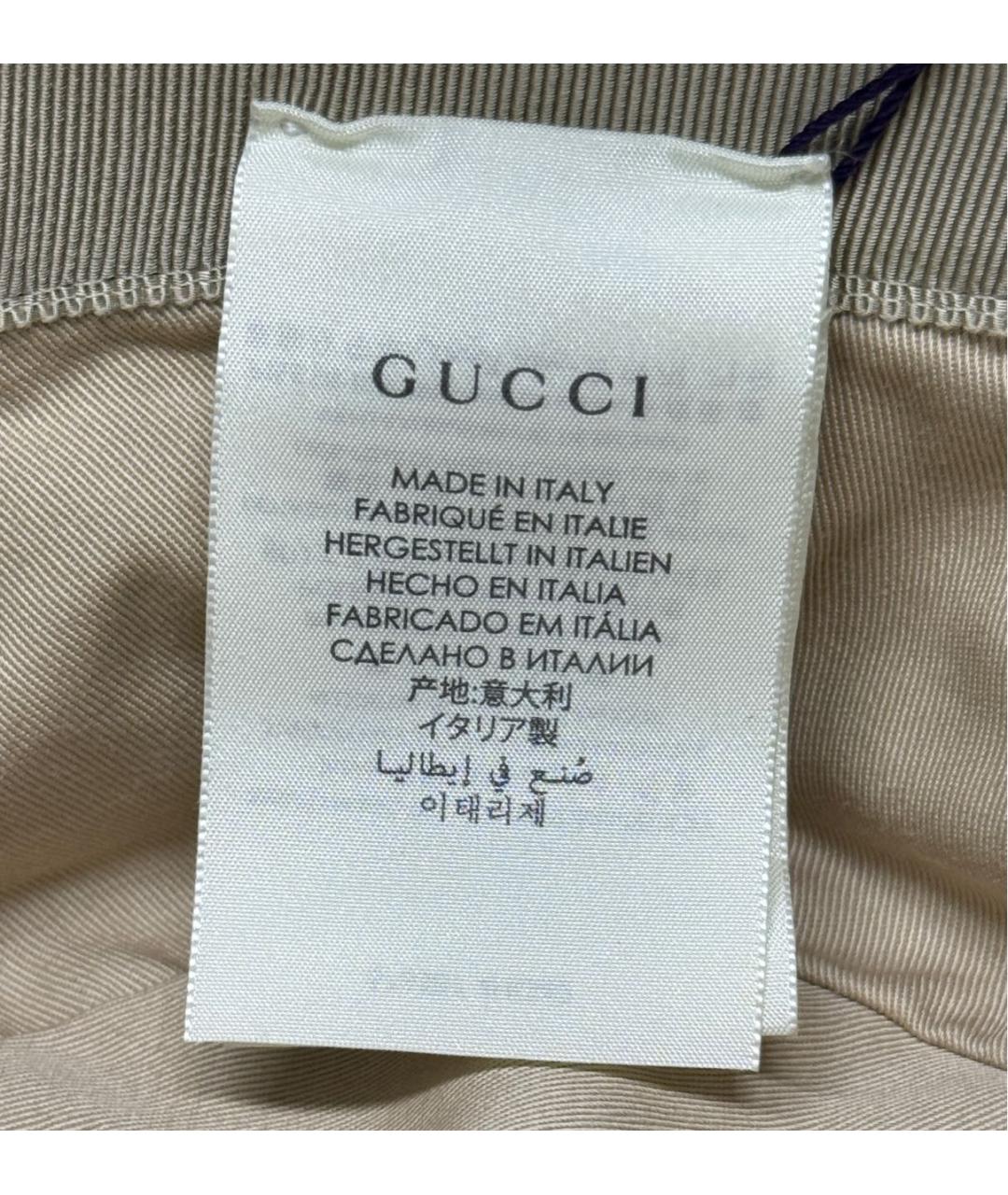 GUCCI Бежевая шляпа, фото 8