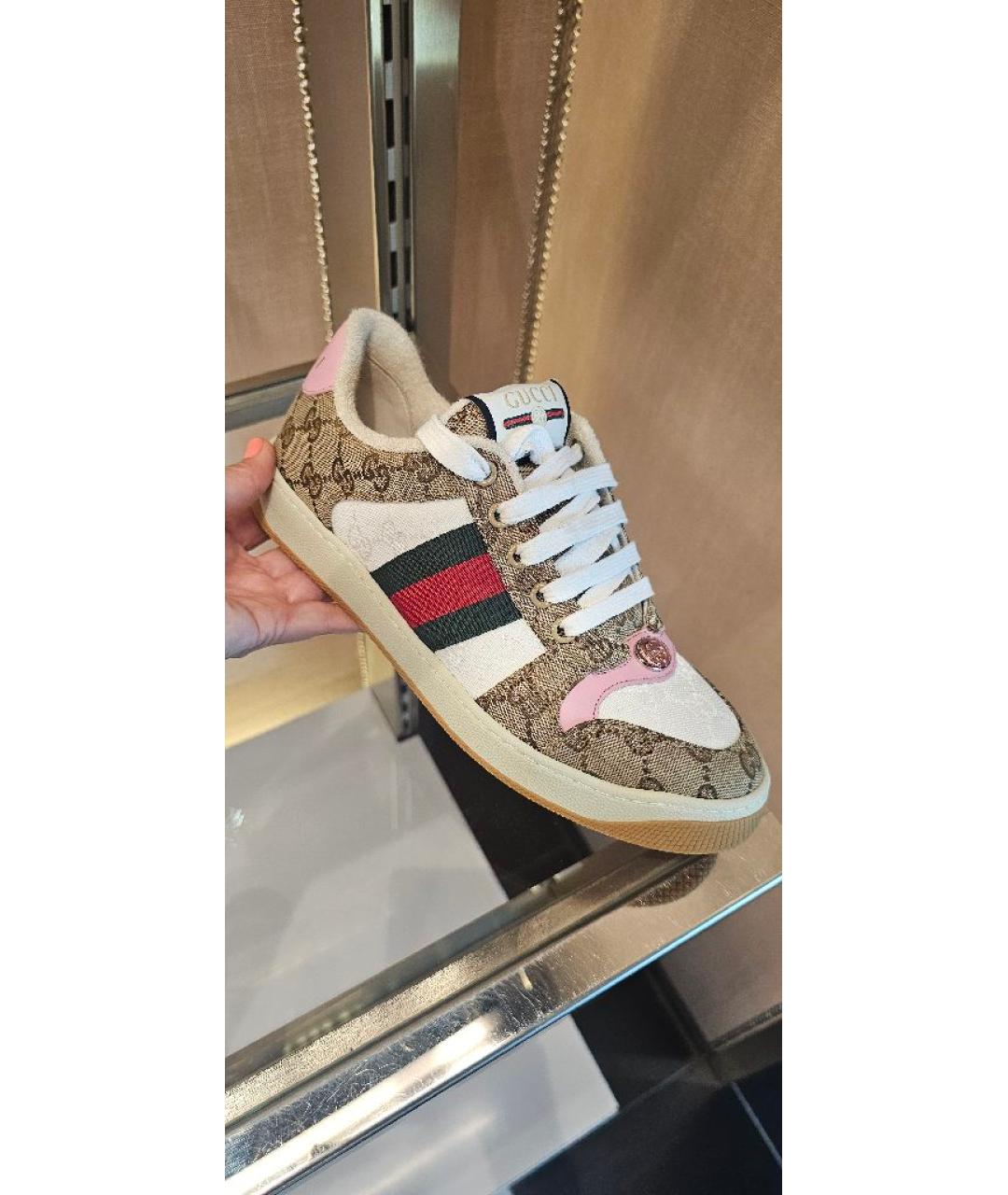 GUCCI Мульти текстильные кеды, фото 3