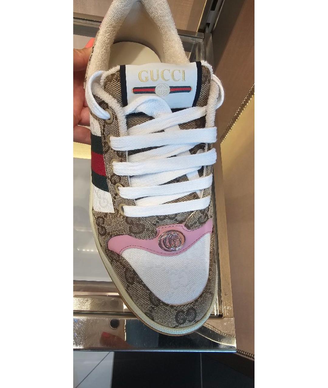 GUCCI Мульти текстильные кеды, фото 2