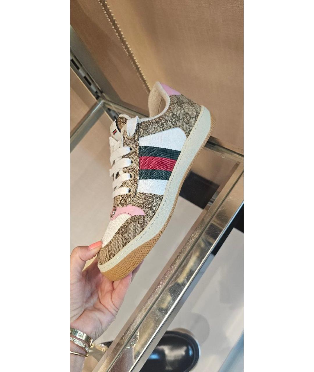 GUCCI Мульти текстильные кеды, фото 7