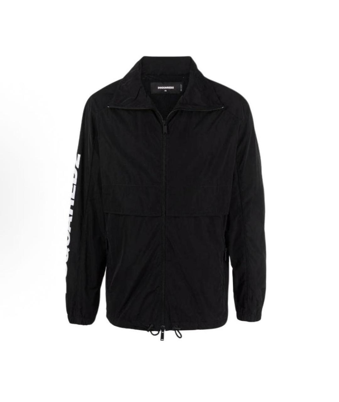 DSQUARED2 Черная полиэстеровая куртка, фото 6