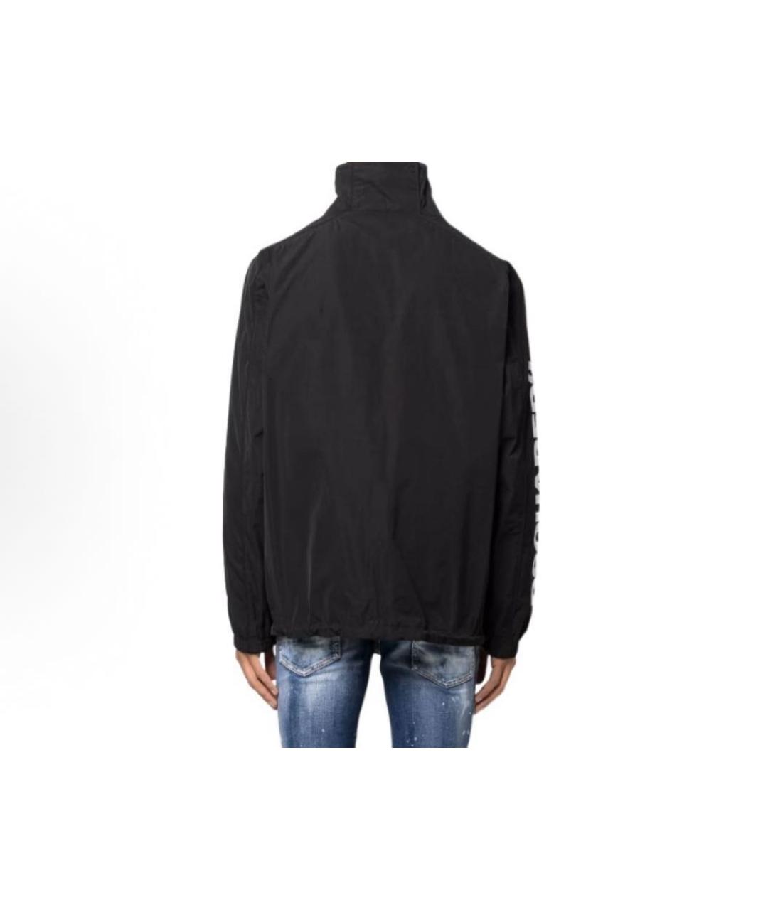 DSQUARED2 Черная полиэстеровая куртка, фото 3