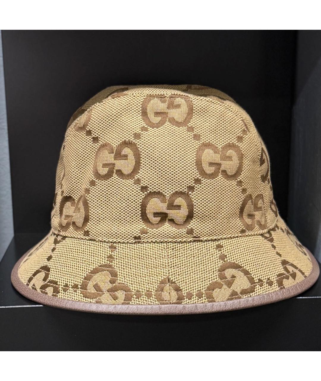 GUCCI Бежевая шляпа, фото 4