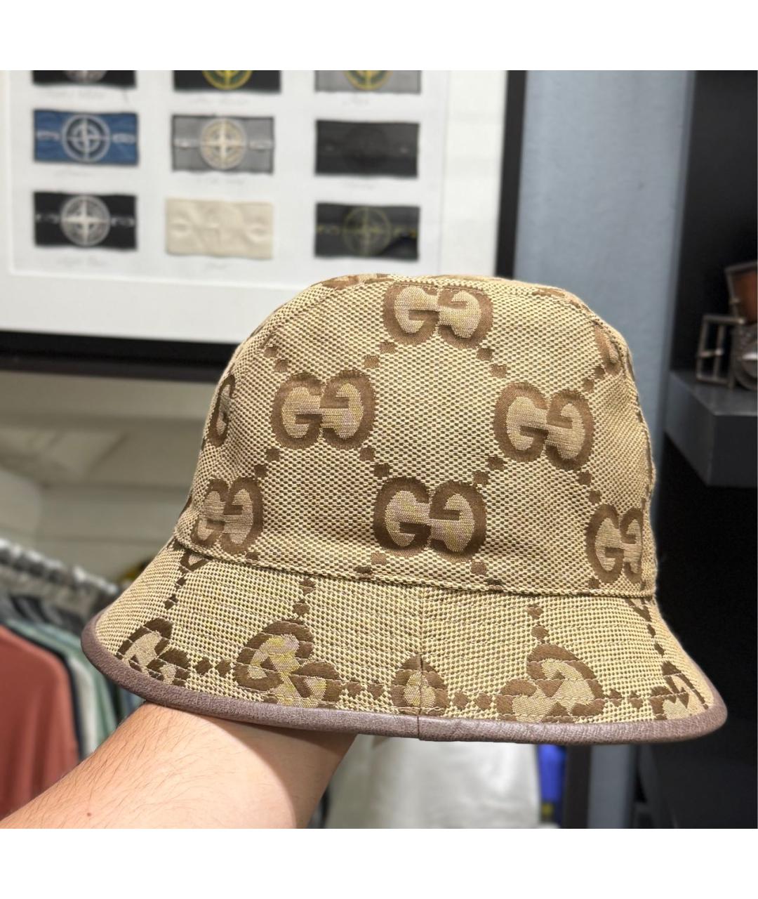 GUCCI Бежевая шляпа, фото 9