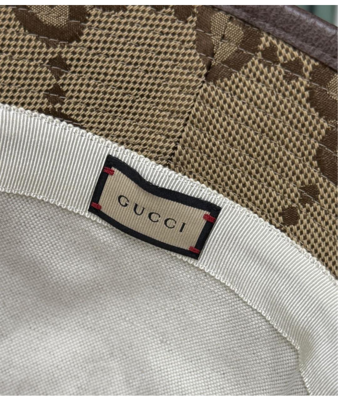 GUCCI Бежевая шляпа, фото 7