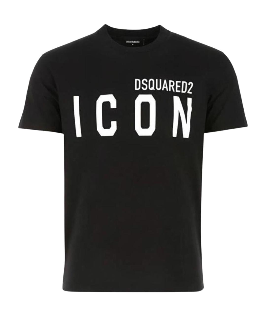 DSQUARED2 Черная хлопковая футболка, фото 1
