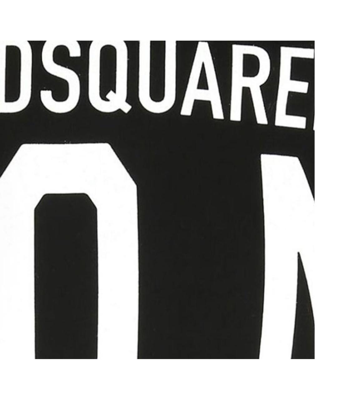 DSQUARED2 Черная хлопковая футболка, фото 7