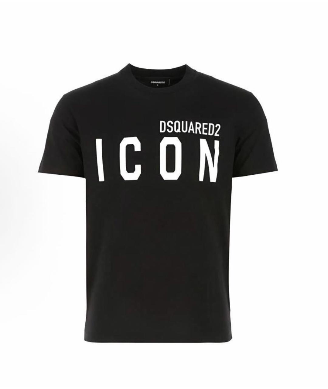 DSQUARED2 Черная хлопковая футболка, фото 8