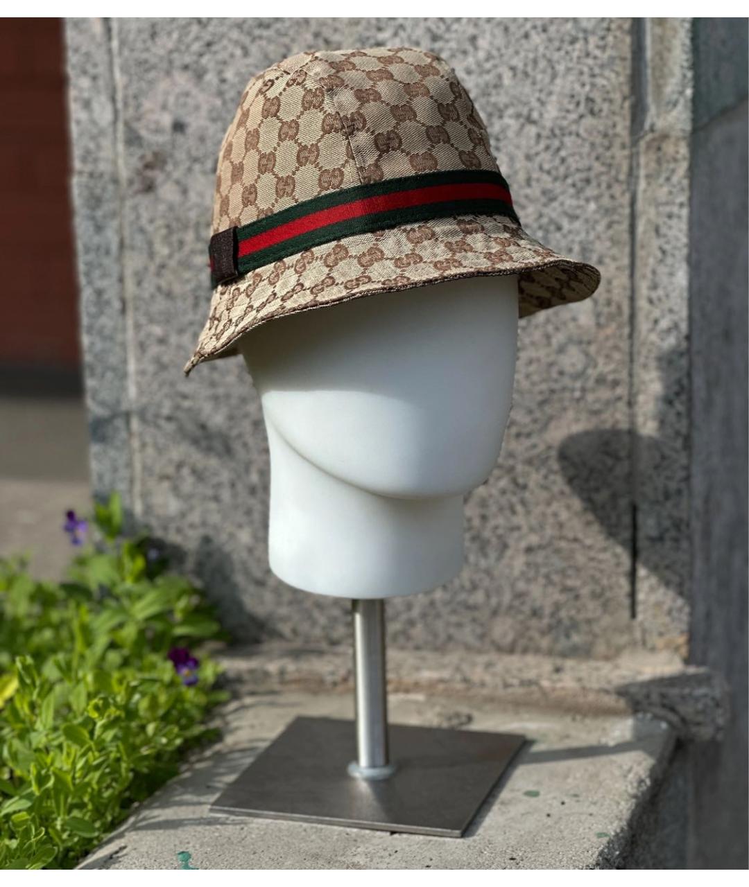 GUCCI Бежевая панама, фото 6