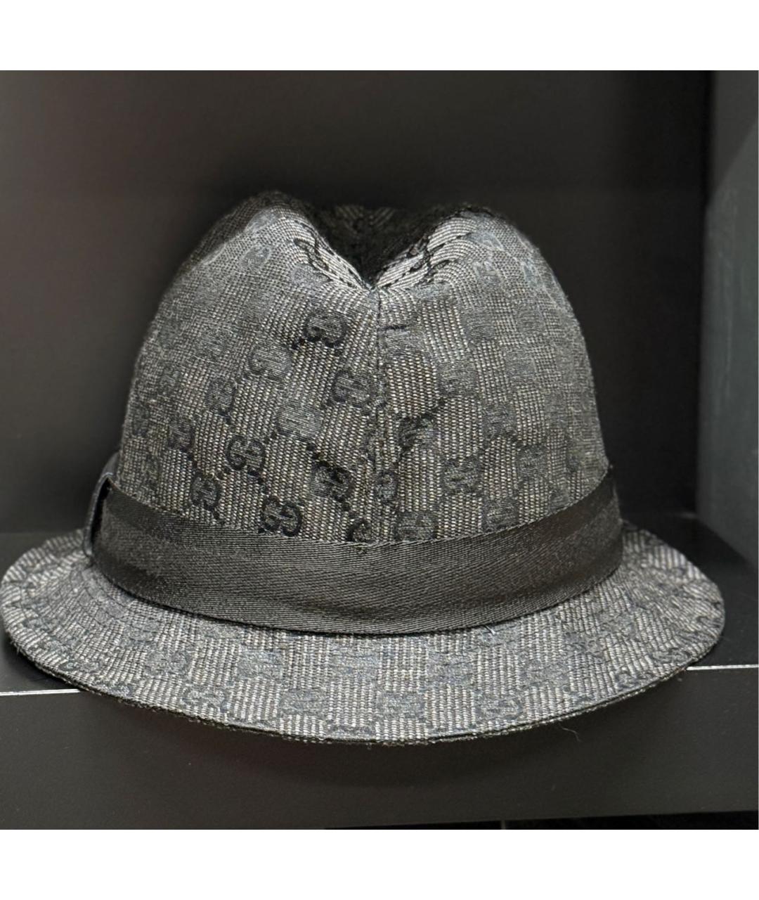 GUCCI Антрацитовая шляпа, фото 2