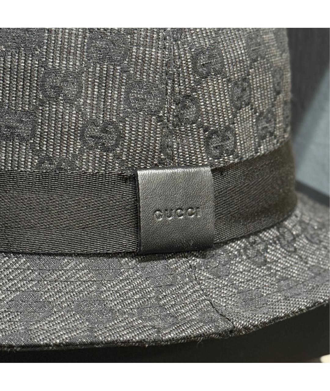 GUCCI Антрацитовая шляпа, фото 4