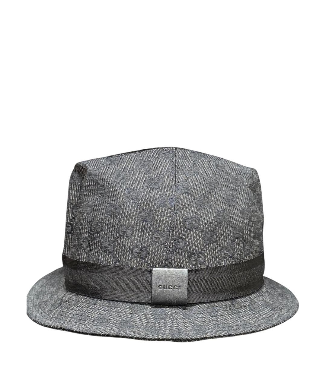 GUCCI Антрацитовая шляпа, фото 1