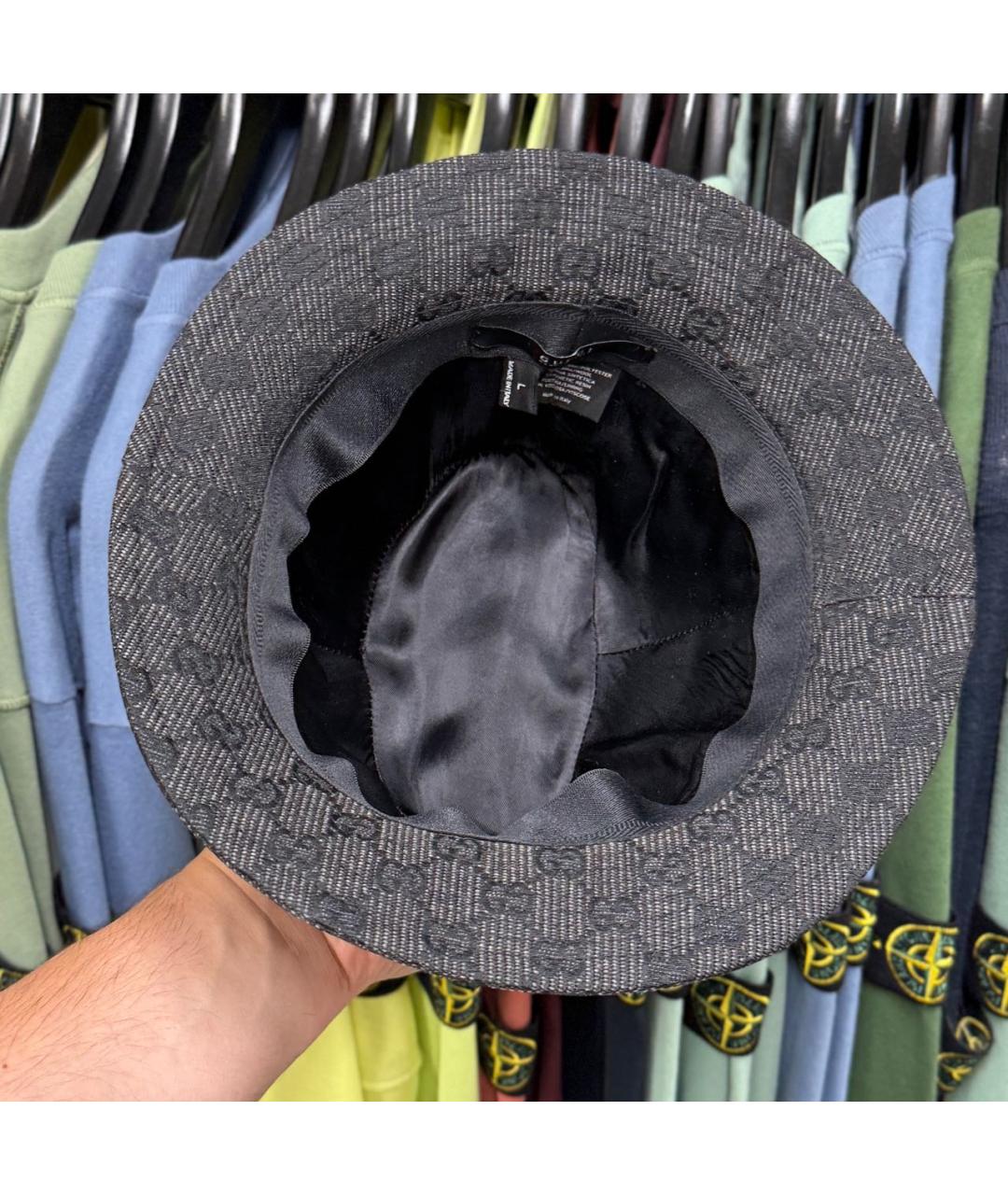 GUCCI Антрацитовая шляпа, фото 8