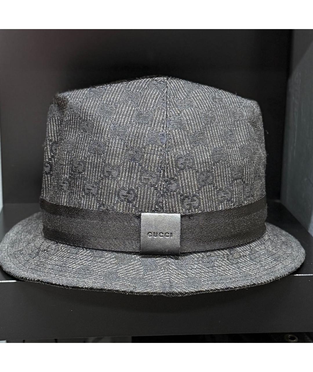 GUCCI Антрацитовая шляпа, фото 9